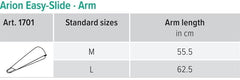 Easy Slide Arm, för påtagning arm