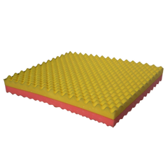 Seat cushion 40x40 cm yellow pink