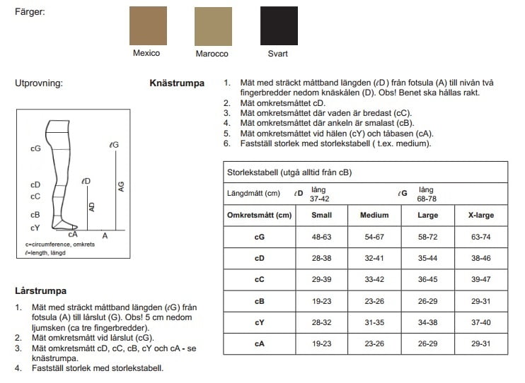 Venosan® 4002 ADH med häftband sluten tå